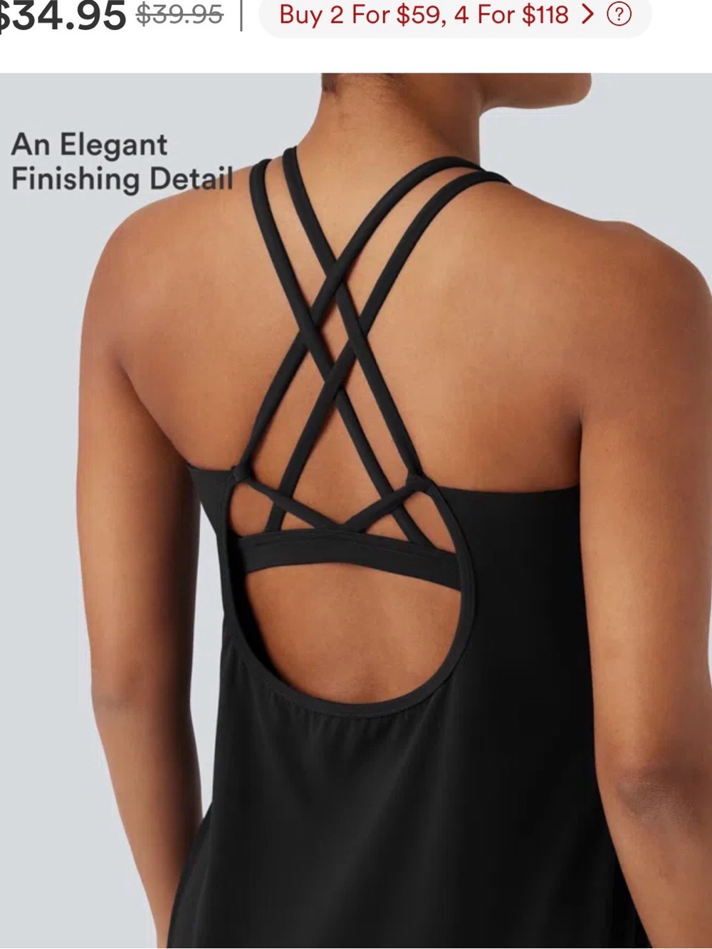 Halara top with built in bra - Picture 9 of 11